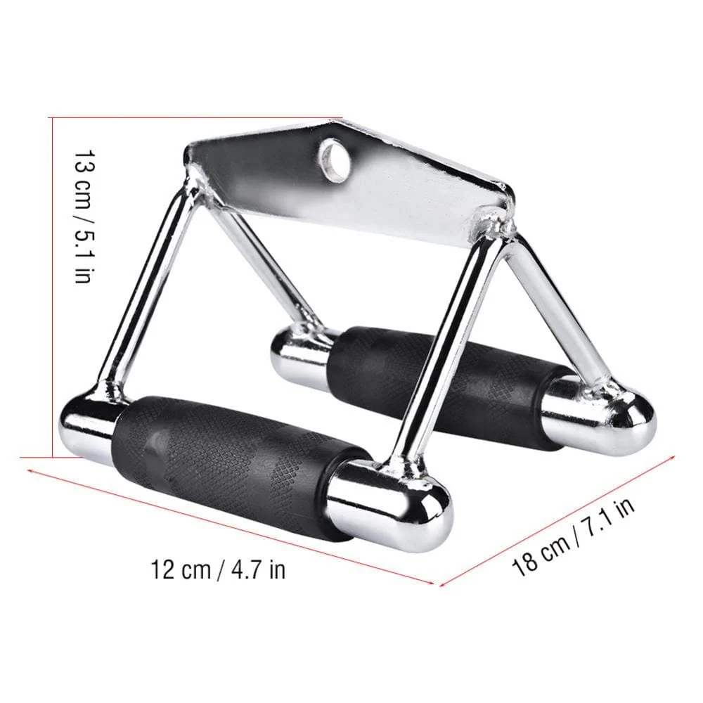 3-in-1 Cable Attachment Set - Tricep Rope + Handle + V Bar - Image 4