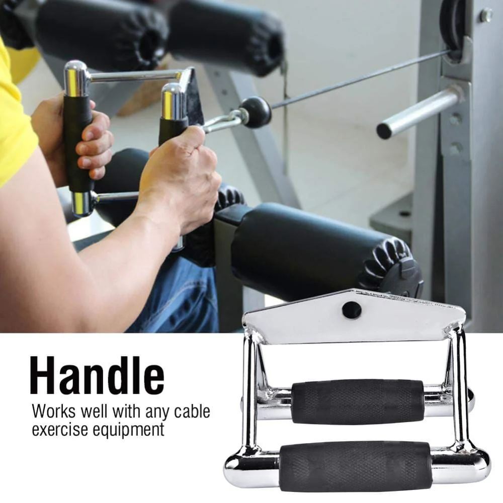 3-in-1 Cable Attachment Set - Tricep Rope + Handle + V Bar - Image 5