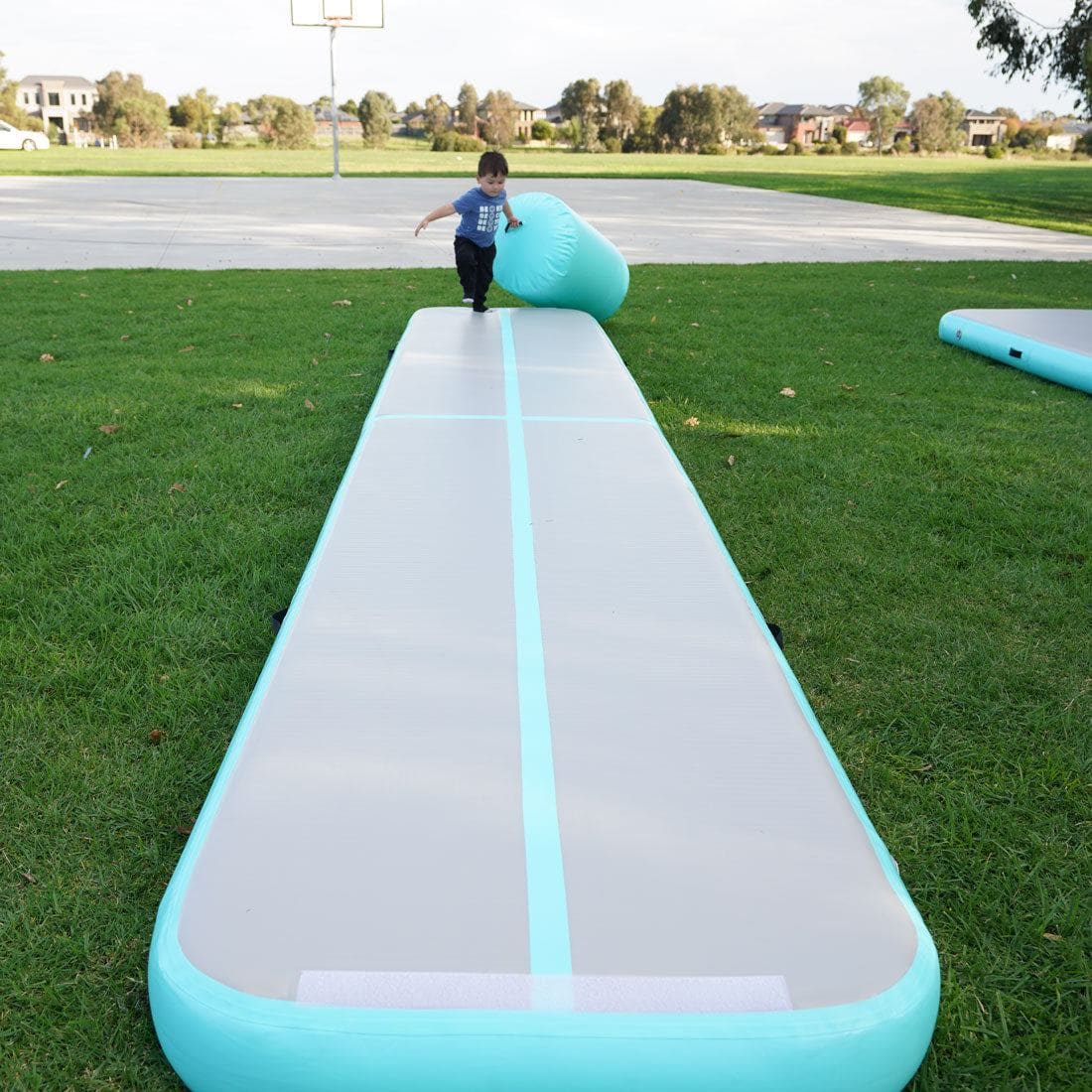 Inflatable Gymnastics Air Mat Set – 3pcs with Electric Pump - Image 5