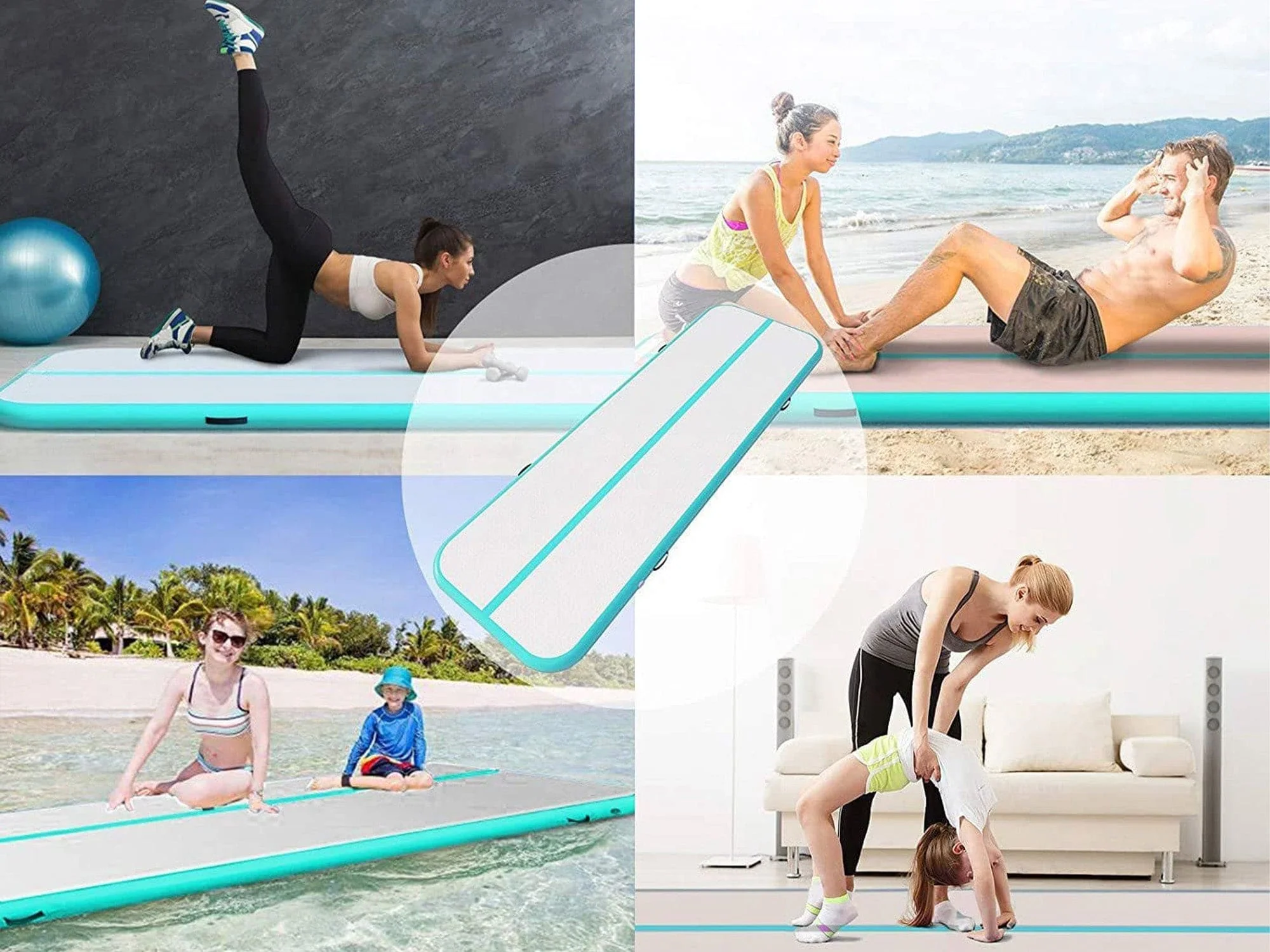 MEMAX Extra-Wide Inflatable Gym Mat - 2M Width - Image 15