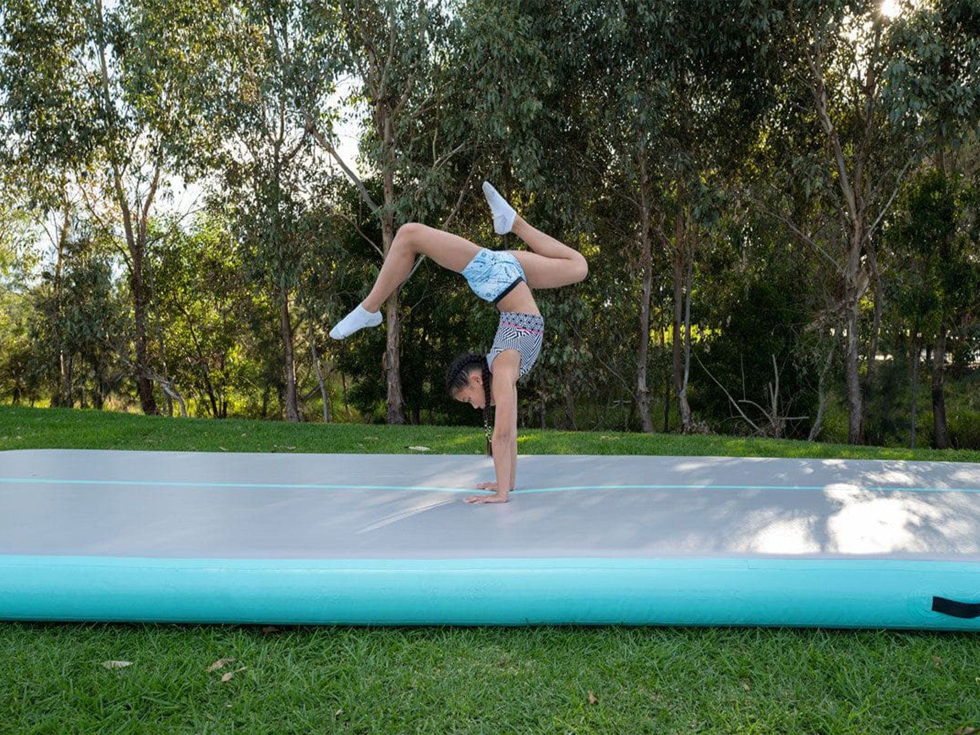 MEMAX Extra-Wide Inflatable Gym Mat - 2M Width - Image 9