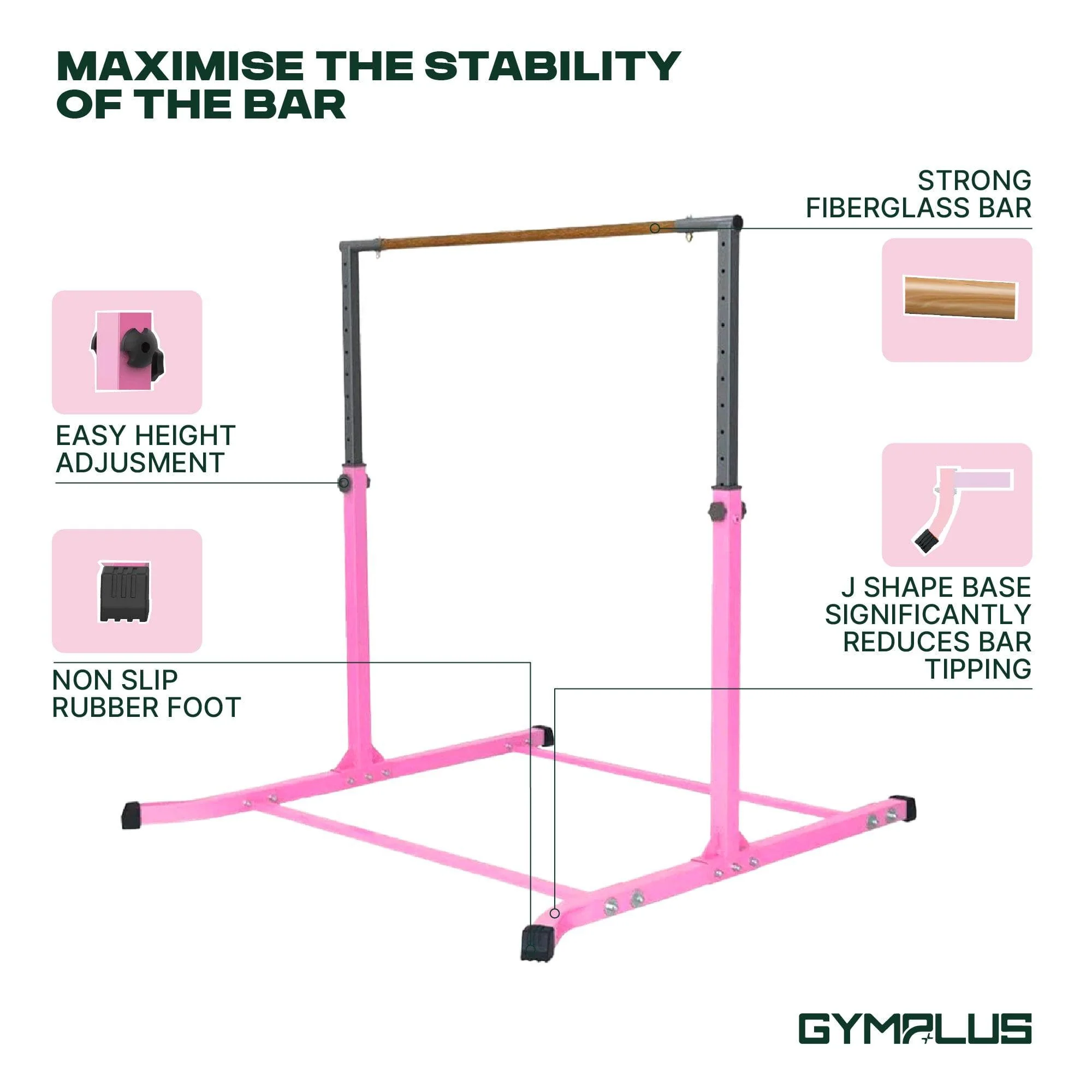MEMAX Gymnastic Junior Training Bar Set - Image 7