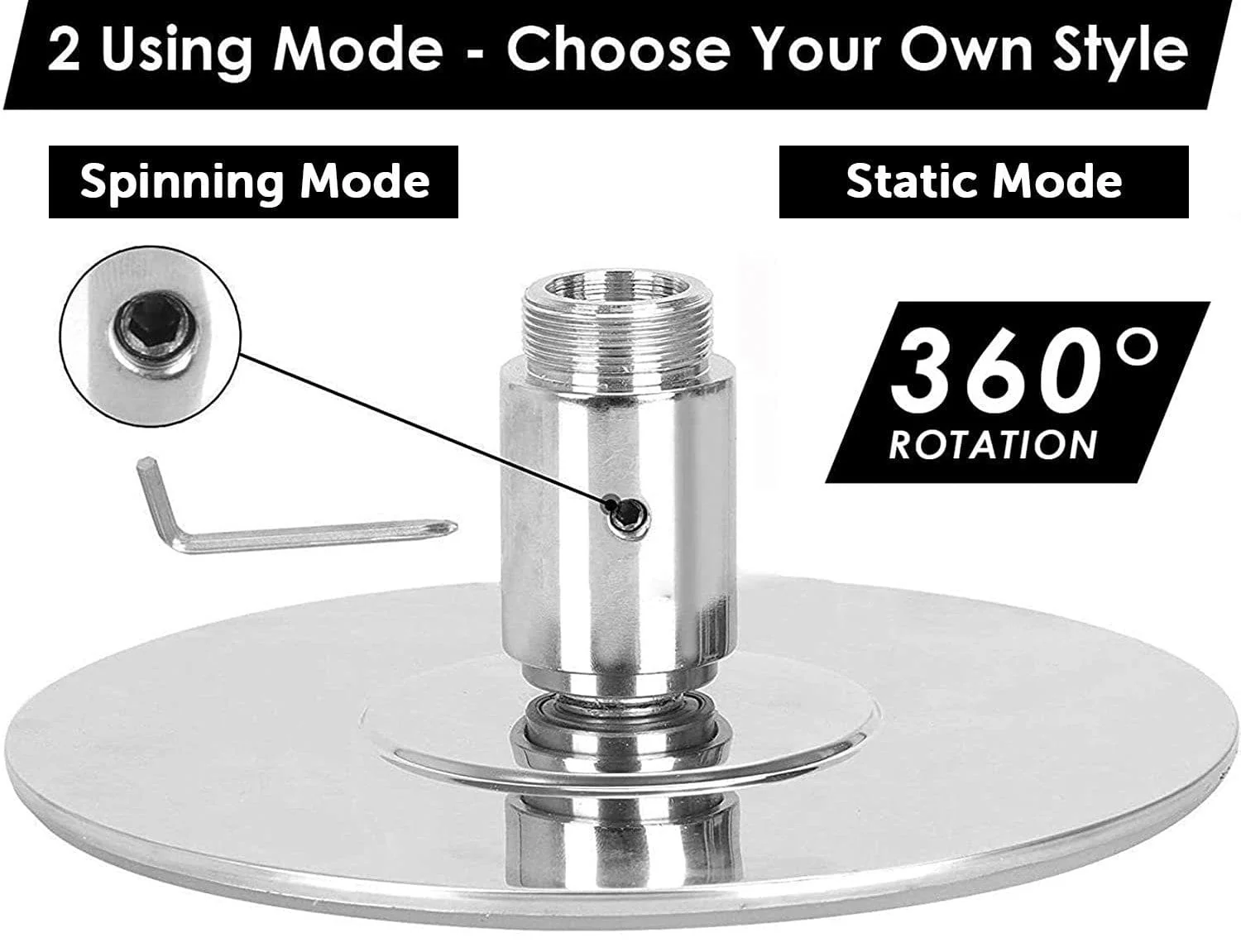 Portable Dancing Pole - Static and Spinning (Chrome) - Image 5