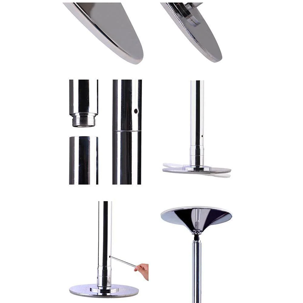 Portable Dancing Pole - Static and Spinning (Chrome) - Image 7