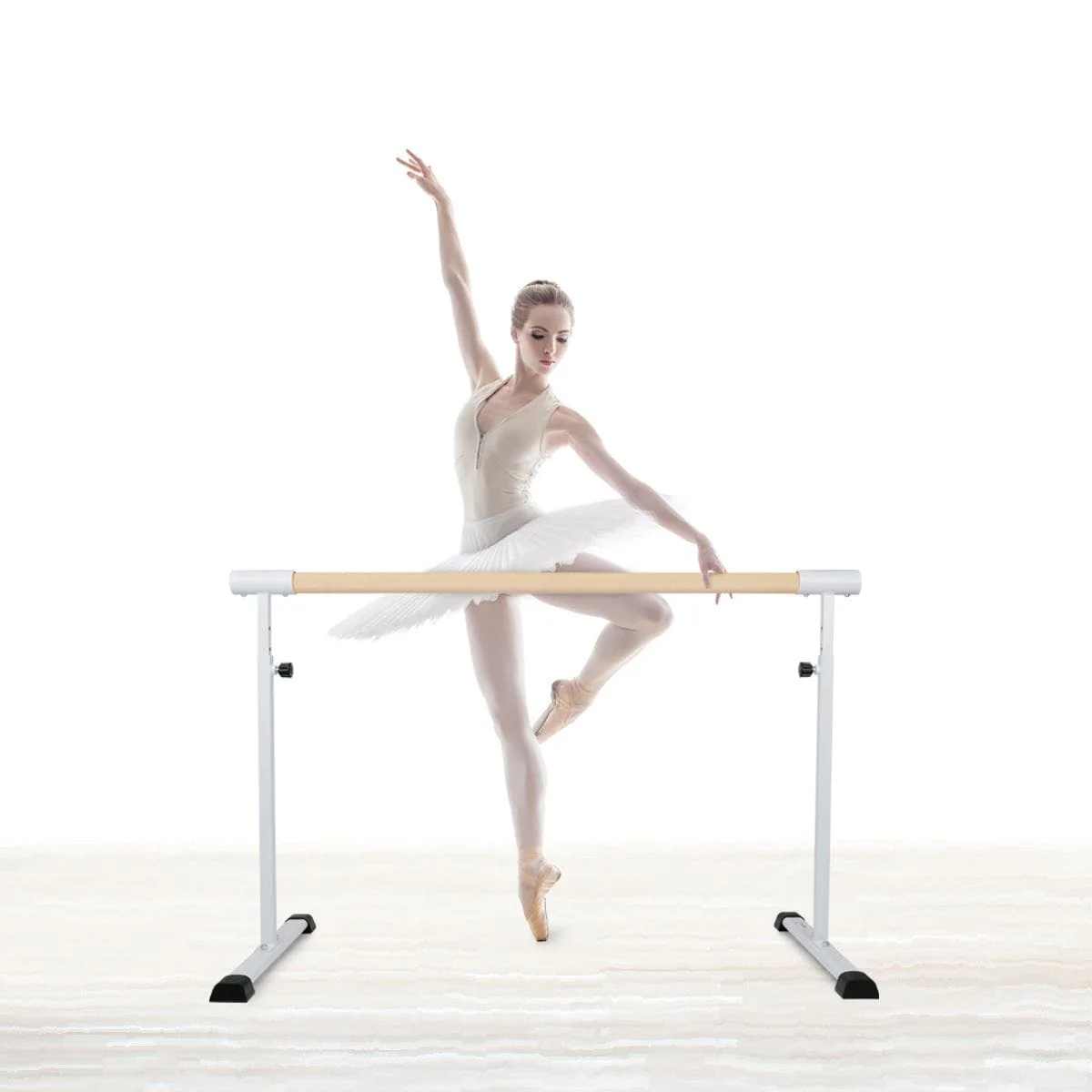 MEMAX Wooden Portable Ballet Barre 1.5M - Image 4