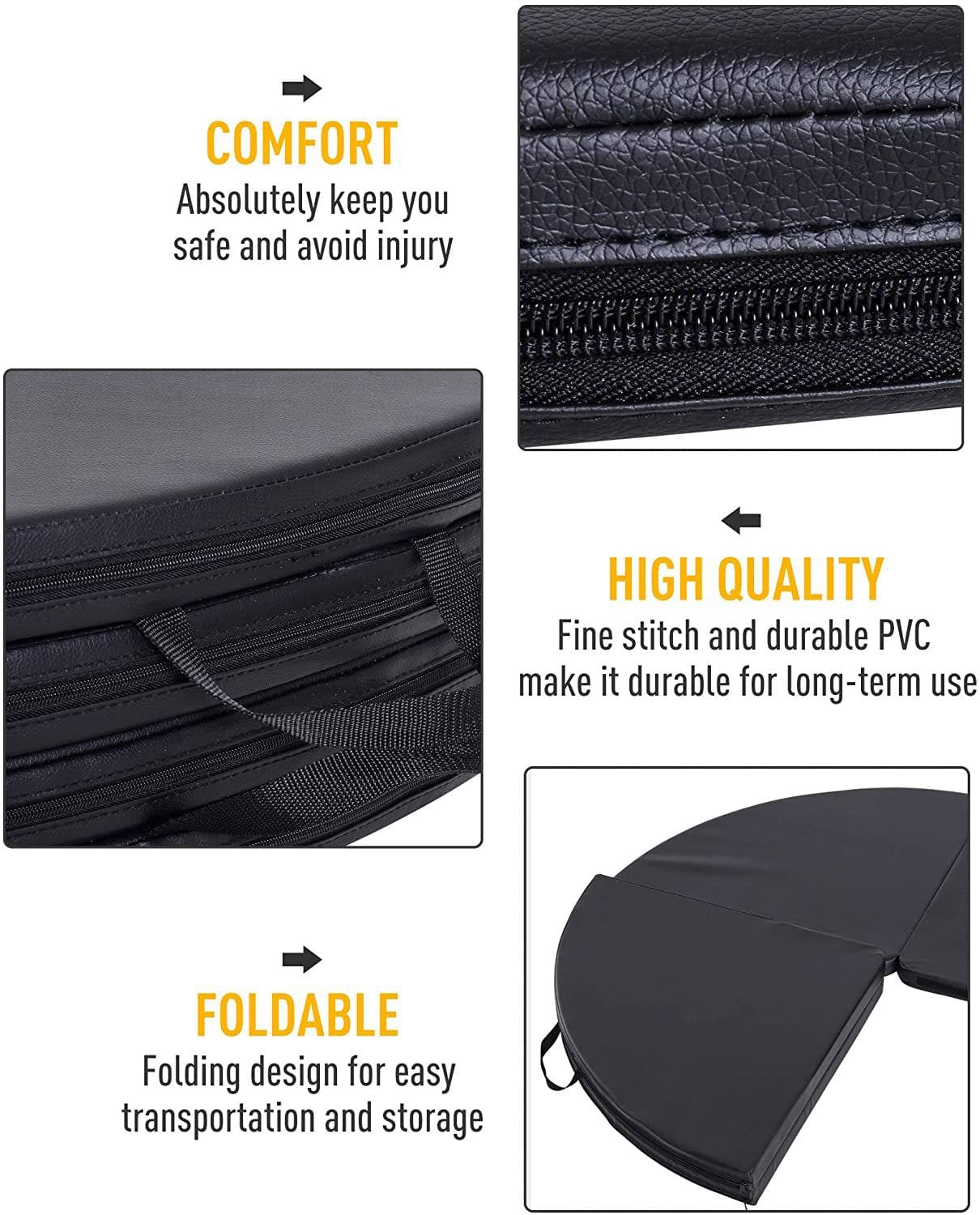 Portable Pole Dancing Set with 160cm Crash Mat - Image 7